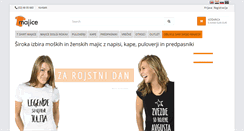 Desktop Screenshot of majice.si